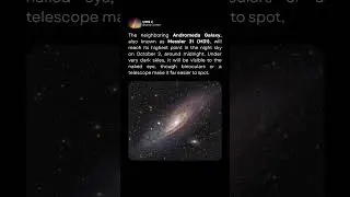Andromeda Galaxy at Its Peak | How to see it on October 2 2025 #andromedagalaxy