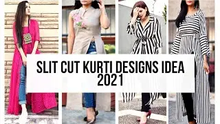 Slit Kurti Designs For Casual Look 2021|Different Type Of Slit Cut Kurti with Jeans|Kurti With Jeans