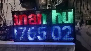 Runningtext kombinasi warna merah, hijau, dan biru#runningtext#huiducontroller#jws#rgb