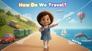 Transportation Song for Kids! 🚗✈️🚢Land, Air & Water Transportation Adventure for Kids|@Cocohugstv🌈