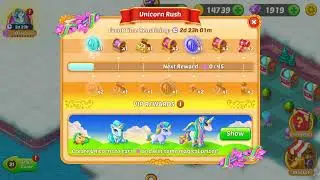 Ever Merge  Unicorn Rush Event  unlocked  Periwinkle Fuzzbottom & Clear fog