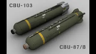 What is the difference between CBU-87 and CBU-103 Cluster bomb #shorts