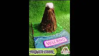 VOLCANO MODEL  ⛰️⛰️⛰️⛰️⛰️⛰️🗻🗻🗻🗻 || School model || #socialresearch #art  #VolcanoModel