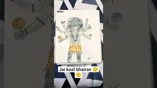kaal bhairav drawing ☺️☺️ #dakshesh #family #shorts #fun
