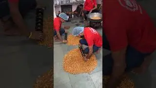 Gud papdi manufacturing process in factory #making #trendingvideo #shorts #factory