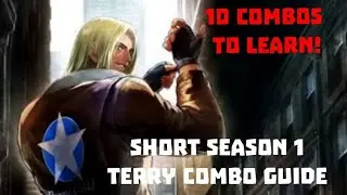 TERRY BOGARD SHORT COMBO GUIDE! FATAL FURY: COTW