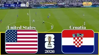 United States Vs Croatia | Football World Cup 2026 Matchday Showdown | PES 21 Simulation
