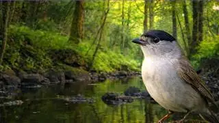 Deep Forest Stream & Birds | Calm Nature Sounds (3 Hours)