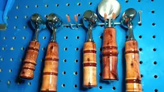 Wood Turning - Red Cedar Coffee Scoops