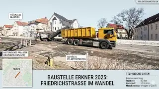 Erkner 2025 Baustelle, Friedrichstraße