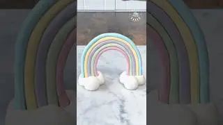 Easy RAINBOW Cake Topper #rainbow #cake #cakedecorating  #fondant