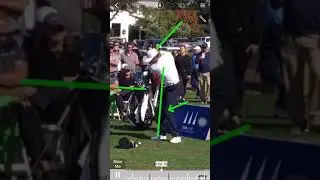 Tiger Woods Latest golf swing (frontView) 10/9/17