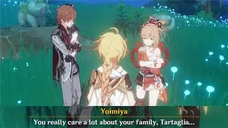 Tartaglia and Yoimiya Discussed about Souvenirs | Cutscene Genshin Impact | JP Dub ENG Sub