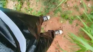 My Converse Black Hi tops back in mud again