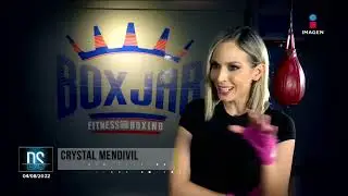 As&iacute; le fue a Crystal Mendivil en la clase de box | Noticias con Francisco Zea