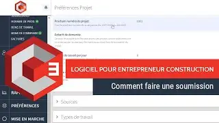 Comment faire une soumission: logiciel de soumission pour entrepreneurs de la construction C-CUBE