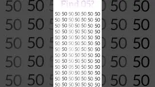 challenge yourselft to spot 05 in 03 seconds #funny #gaming #iq #iqquiz