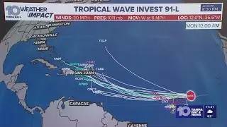 Invest 91-L could become our next tropical depression in the Atlantic
