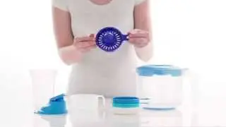 Tupperware - Shaker 350 ml, Set-en-1, Pichet gradué 2 l