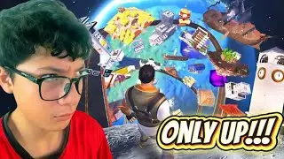 JUGANDO ONLY UP en FORTNITE pero soy MALO JUGANDO