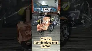 Tractor (comi&eacute;ndose una llanta) #SMU #StopMotionyUnboxings