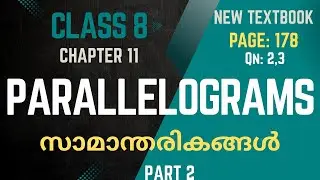 PARALLELOGRAMS / Chapter 11 / Class 8 /Maths/   Page 178 / part 2