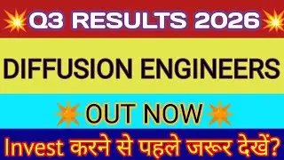 Diffusion Engineers Q3 Results 2026🔴Diffusion Engineers Result🔴Diffusion Engineers Share Latest News
