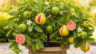 Air layering method for growing guava Tree plant at home || Sava guava Tree for planting