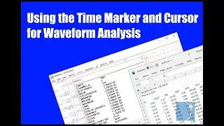 Using the Time Marker and Cursor in WWB for Data Analysis