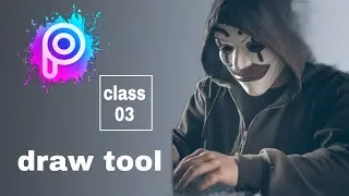 How to draw tool use PicsArt