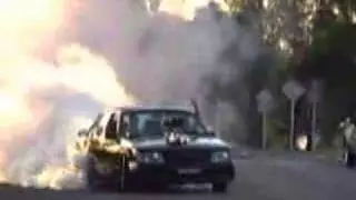 BLOWN VK commodore at formal BURNOUT - VK671 burnout king