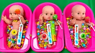 3 Minutes Of Satisfying Rainbow Color Candy Mixing Video