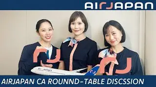 The first roundtable discussion by AirJapan Cabin Attendants