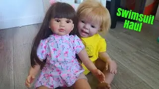 My Reborns Trying on Swimwear for the Pool