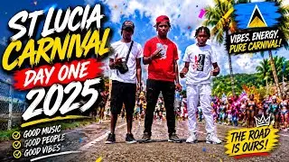ST.Lucia first day of carnival 2025 | DAY 1 | road vibes |