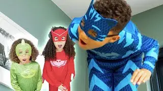 PJ Masks in Real Life 🌟 Giant Catboy 🌟 PJ Masks Official