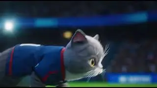 Stadium Goal Cat