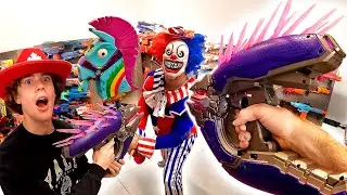 KILLER CLOWN BREAKS INTO THE NERF ARSENAL! And regrets it immediately...