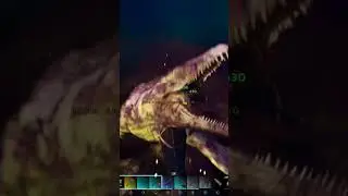Finally killing an alpha mosasaur in ARK Survival Ascended