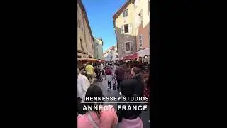A walk down an Annecy, France shopping street
