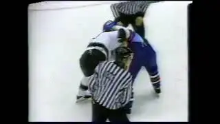 Fights - Mark Potvin ( RIP ) LA 🆚 Luke Richardson EDM (  @ LA 1993 )