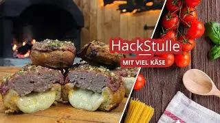 Hack Stulle mit viel Käse