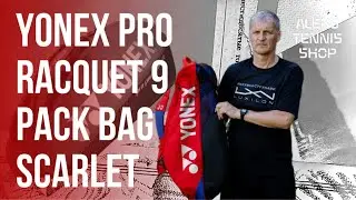 Теннисная сумка Yonex Pro Racquet 9 Pack Bag Scarlet &mdash; прочная и вместительная для всех аксессуаров