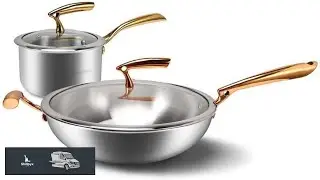 Cookware Set Milk Pot Frying Pan Wok Double Pan Nonstick Kitchen Pot