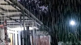 Nonstop Heavy Rain Sounds Instant Deep Sleep Insomnia Relief💦