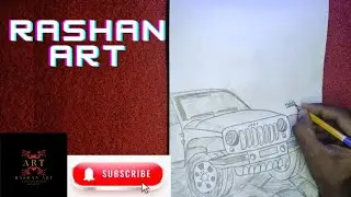🚘🚘An American made jeep wrangler was drawn🚘 🚘 @RASHANART