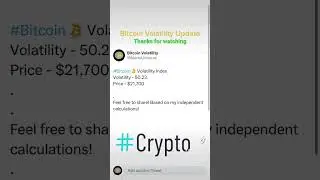 #shorts Bitcoin Volatility Update! where is the price going?!?