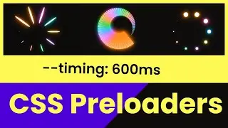 How to create a Creative CSS Preloader using CSS Variables! 🔥 👍