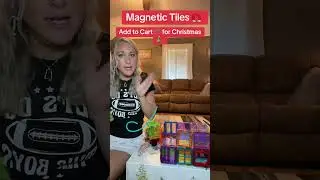 One of the most used gifts since last Christmas! Magnetic tiles #magnet #gift
