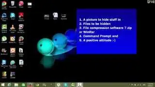 How to hide files in a picture